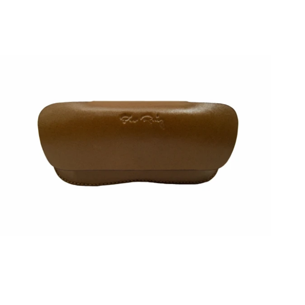 Leather Sunglasses Case - Light Brown Color Perseus Model